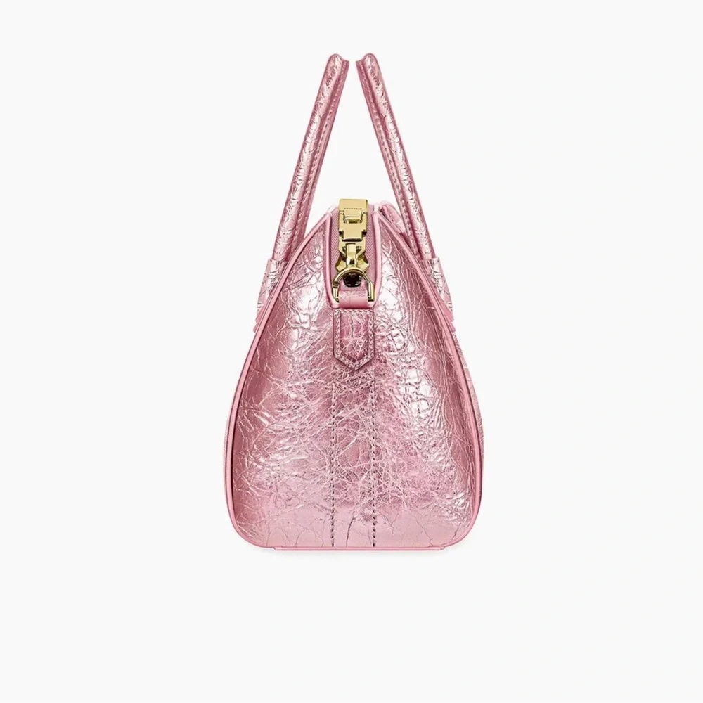 Givenchy Pink Satchel Bag with Metallic Finish - Picture 4 of 6